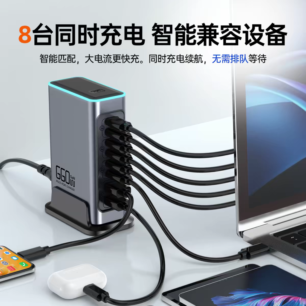 شارژر رومیزی چند پورت USB